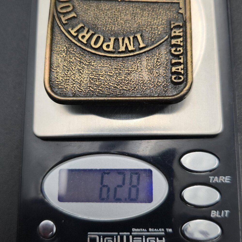 Import Tool Corp Calgary Edmonton Canada Vintage Belt Buckle B888 - Picture 6 of 6